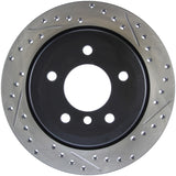 StopTech 9/07-09 BMW 328 / 06 BMW 325 E90 AWD Slotted & Drilled Left Rear Rotor - 127.34091L