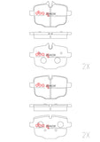 DBA 2020+ BMW M3/M4 Competition (G80/G82) Rear RP Performance Brake Pads - DB15109RP