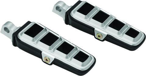 Kuryakyn Dillinger Pegs With Male Mount Adapter Silver - 6666