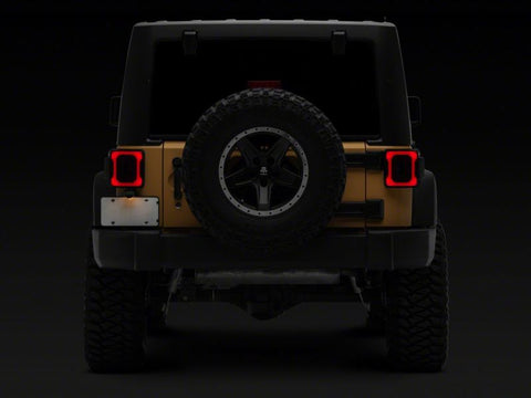 Raxiom 07-18 Jeep Wrangler JK Axial Series LED Tail Lights- Blk Housing (Smoked Lens) - J183262