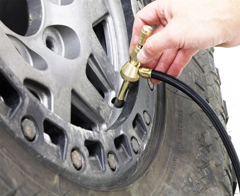 RockJock Elite Analog Tire Deflator 3in Stainless Steel Liquid Filled Gauge Beadlock Friendly - RJ-560200-101