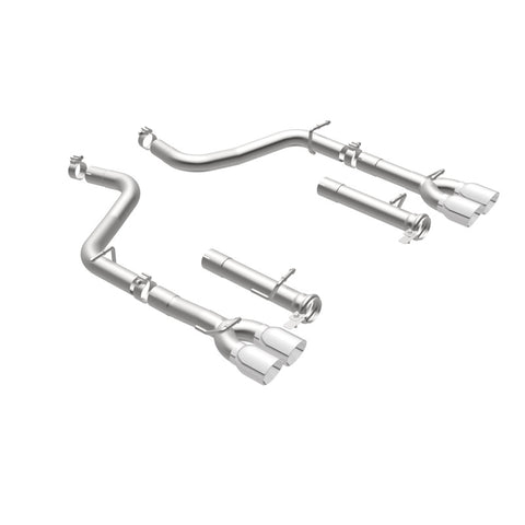 MagnaFlow Axle-Back, SS, 2.5in, Quad Split Rear 3.5in Tip 2015 Dodge Challenger R/T 5.7L - 19210