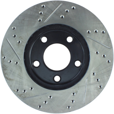 StopTech 94-04 Ford Mustang (exc Cobra & Bullitt) Front Left Slotted & Drilled Rotor - 127.61041L