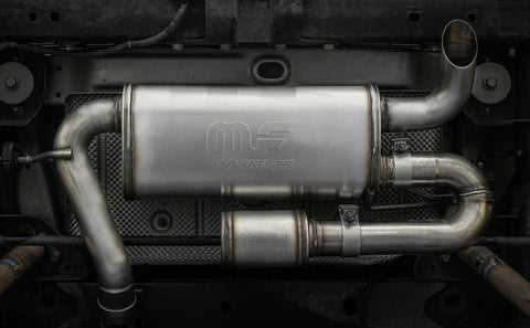 MagnaFlow 07-18 Jeep Wrangler JK Overland Series Axle-Back Exhaust System - 19668
