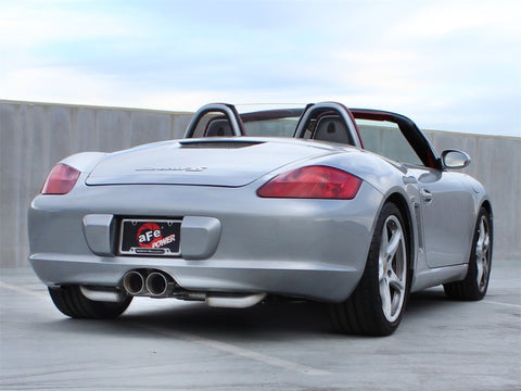 aFe ELITE 05-12 Porsche Boxster S (987.1-987.2) H6 3.4L 304SS Dual Cat-Back w/Dual Polished Tip Exht - 49-36409
