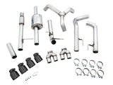 AWE Tuning 4th Gen GM 1500 5.3L 0FG Catback Split Rear Exit (w/ Bumper Cutouts) - Quad Diamond Tips - 3015-43202