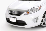 AVS 12-13 Ford Fiesta Aeroskin Low Profile Hood Shield - Chrome - 620042