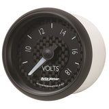 Autometer GT Series 52mm Full Sweep Electronic 8-18 Volts Voltmeter - 8091