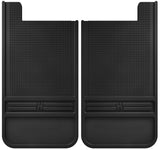 Husky Liners Universal 12in Wide Black Rubber Rear Mud Flaps w/o Weight - 55100