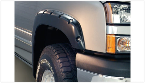 Bushwacker 21-22 Chevrolet Colorado (Ex ZR2) 74in. Bed Fleetside FF Pocket Style Flares 4pc - Sm BK - 40991-02
