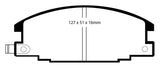 EBC 94-95 Honda Passport 2.6 Greenstuff Front Brake Pads - DP6746