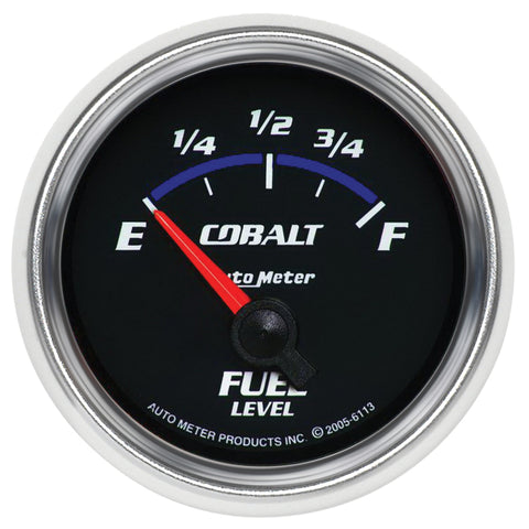 Autometer Cobalt 52mm 0 E/90 F SSE Fuel Level Gauge - 6113