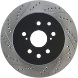 StopTech Slotted & Drilled Sport Brake Rotor Right Rear 13-14 Lexus GS300/350/400/430 - 127.44189R