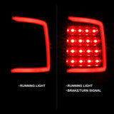 ANZO 2009-2018 Dodge Ram 1500 LED Taillight Plank Style Black w/Clear Lens - 311318