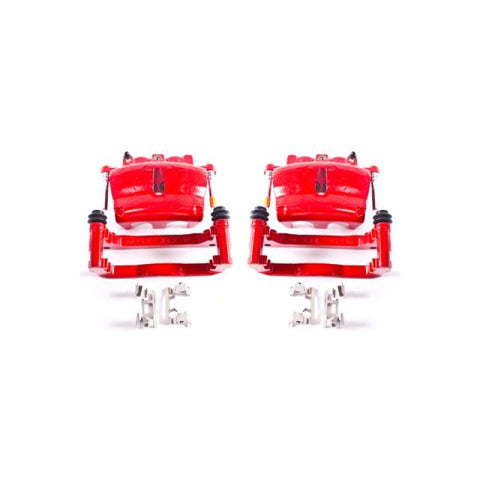Power Stop 08-16 Buick Enclave Front Red Calipers w/Brackets - Pair - S5004