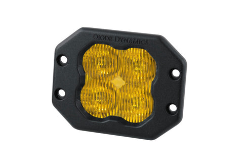 Diode Dynamics SS3 LED Pod Pro - Yellow SAE Fog Flush (Single) - DD6214S