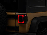 Raxiom 07-18 Jeep Wrangler JK Axial Series LED Tail Lights- Blk Housing (Smoked Lens) - J183262