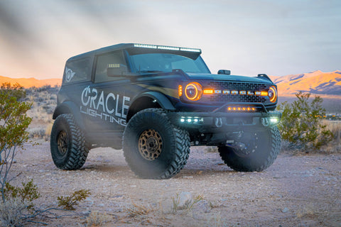 ORACLE Lighting 21-22 Ford Bronco Triple LED Fog Light Kit for Steel Bumper - White - 5890-001