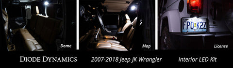 Diode Dynamics Wrangler JK 4dr Interior Kit Stage 1 - Red - DD0367