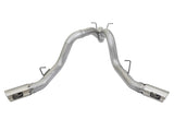 aFe ATLAS 4in DPF-Back Alum Steel Exhaust System w/Dual Exit Polished Tip 2017 GM Duramax 6.6L (td) - 49-04086-P