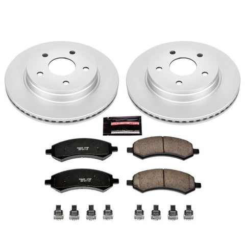 Power Stop 07-09 Chrysler Aspen Front Z17 Evolution Geomet Coated Brake Kit - CRK2163