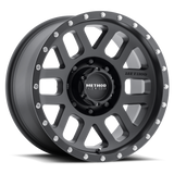 Method MR306 Mesh 18x9 +18mm Offset 8x6.5 130.81mm CB Matte Black Wheel - MR30689080518