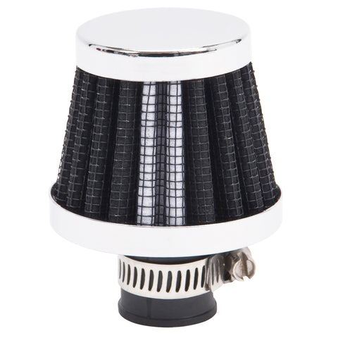 Edelbrock Valve Cover Breathers 9mm Inlet Black/Chrome - 43510