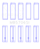 King Hyundai i30 G4FC (Size +0.50mm) Main Bearing Set - MB5706SI0.5