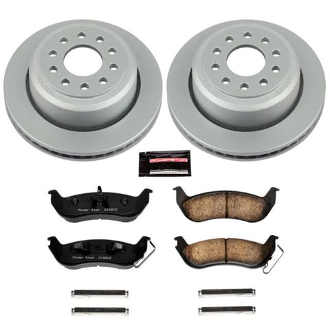 Power Stop 03-11 Lincoln Town Car Rear Z17 Evolution Geomet Coated Brake Kit - CRK5293
