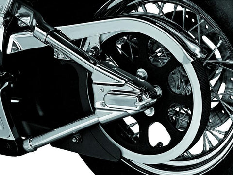 Kuryakyn Swingarm Cover Kit - Unlighted 00-07 Softail Models Chrome - 8256