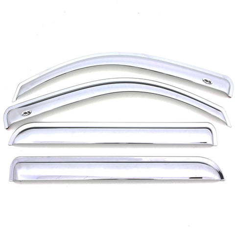 AVS 13-19 Ford Escape Ventvisor Front & Rear Window Deflectors 4pc - Chrome - 684383