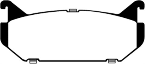 EBC 93-97 Ford Probe 2.0 16v Redstuff Rear Brake Pads - DP3972C