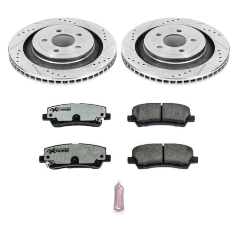 Power Stop 15-19 Ford Mustang Rear Z26 Street Warrior Brake Kit - K6812-26