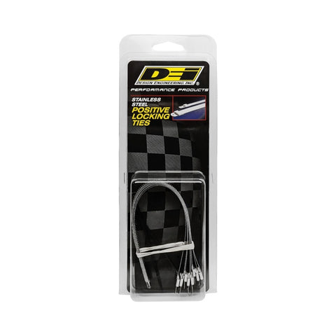 DEI Stainless Steel Positive Locking Tie 1/2in (12mm) x 9in - 8 per pack - 10211