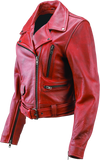 River Road Arabian Spice Leather Jacket Black Womens - Small - 094393