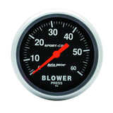 Autometer Sport Comp Mechanical 2 5/8in 60 psi Blower Pressure Gauge - 3402