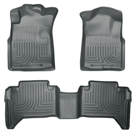 Husky Liners 05-13 Toyota Tacoma WeatherBeater Combo Grey Floor Liners - 98952