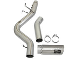 aFe ATLAS 5in DPF-Back Aluminized Steel Exhaust System w/Polished Tips 2017 GM Duramax 6.6L (td) L5P - 49-04085-P