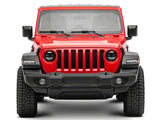Raxiom 18-23 Jeep Wrangler JL Axial Series 9-In Angel Eye LED Headlights- Blk Housing (Clear Lens) - J171705