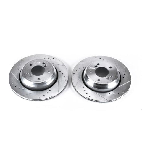 Power Stop 01-06 BMW M3 Rear Evolution Drilled & Slotted Rotors - Pair - EBR666XPR