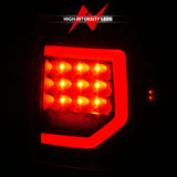 Anzo 07-11 Toyota Tundra Full LED Tailights Black Housing Clear Lens G2 (w/C Light Bars) - 311386