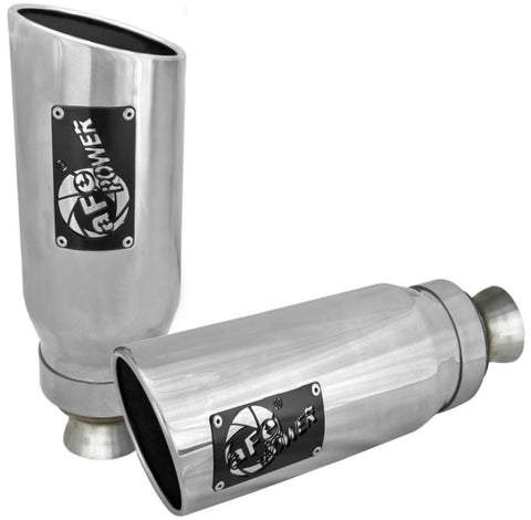 aFe MACH Force-XP 4-1/2in Steel OE Replacement Exhaust Tips - 2021+ Dodge Ram (5.7L V8) - Polished - 49C42073-P