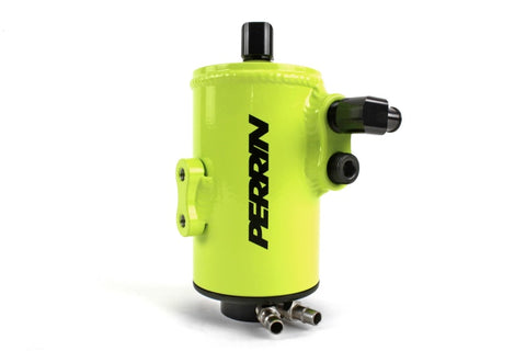 PERRIN 22-23 Toyota GR86 / 13-16 Scion FR-S / 13-23 Subaru BRZ Air Oil Separator - Neon Yellow - PSP-ENG-612NY