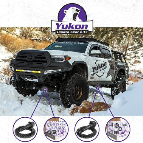 Yukon Ring & Pinion Gear Kit Front & Rear for Toyota 8.4/8IFS Diff (w/o Factory Locker) 4.88 Ratio - YGKT005-488-3