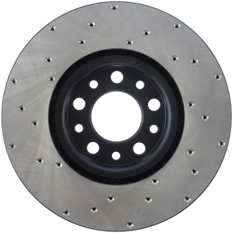 StopTech 15-17 Chrysler 200 / Jeep Renegade Sport Drilled Vented Left Front Rotor - 128.63080L