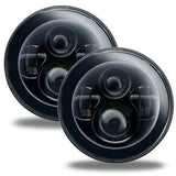 Oracle 7in High Powered LED Headlights - NO HALO - Black Bezel - 5769-504