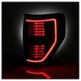 xTune 09-14 Ford F-150 Light Bar LED Tail Lights - Black (ALT-JH-FF15009-LBLED-BK) - 9042188