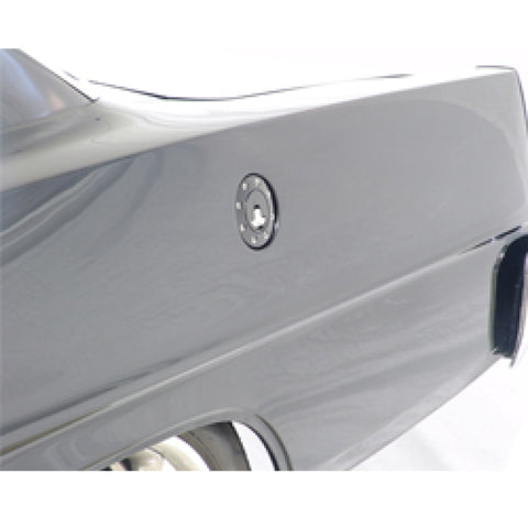 Ridetech 66-67 Chevy Nova Locking Gas Cap (Clear Anodized) - 81000039