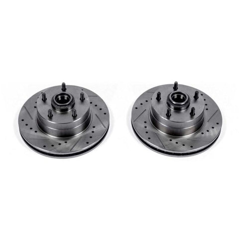 Power Stop 73-74 Buick Apollo Front Evolution Drilled & Slotted Rotors - Pair - AR8200XPR