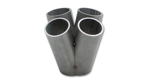 Vibrant 4 into 1 SS Turbo Mani Collector for All T4 in Flange 48mm Pipe OD 4.75in tall 78mmx64mm out - 2453